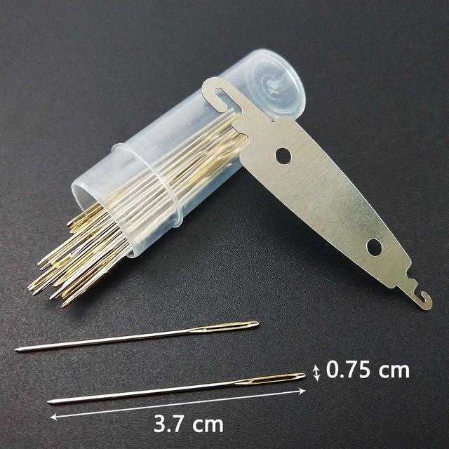 

30pcs/set Cross Stitch Needles Gold Tail Sewing Needle NO.22/24/26 DIY Needlework Cross Stitch Sewing Apparel Tools Craft Tools