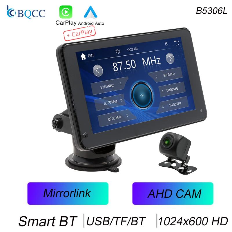 BQCC B5306L 7" Portable car MP5 Radio Mirrorlink FM BT AUX TF USB Car Stereo wired and wireless Android AUTO  CarPlay Car Player