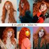 Orange Ginger Synthetic Wig Long Water Wavy Wigs For Women With Bangs Halloween Cosplay Party Daily Natural Heat Resistant Wig