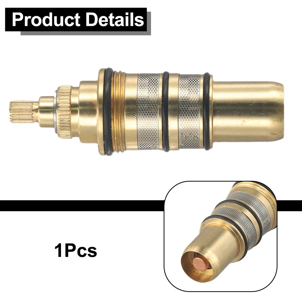 Gold Thermostatic Cartridge Temperature Range 20 - 50 Degrees Celsius Built-in Thermal Element Good Stability For Rod Mixers
