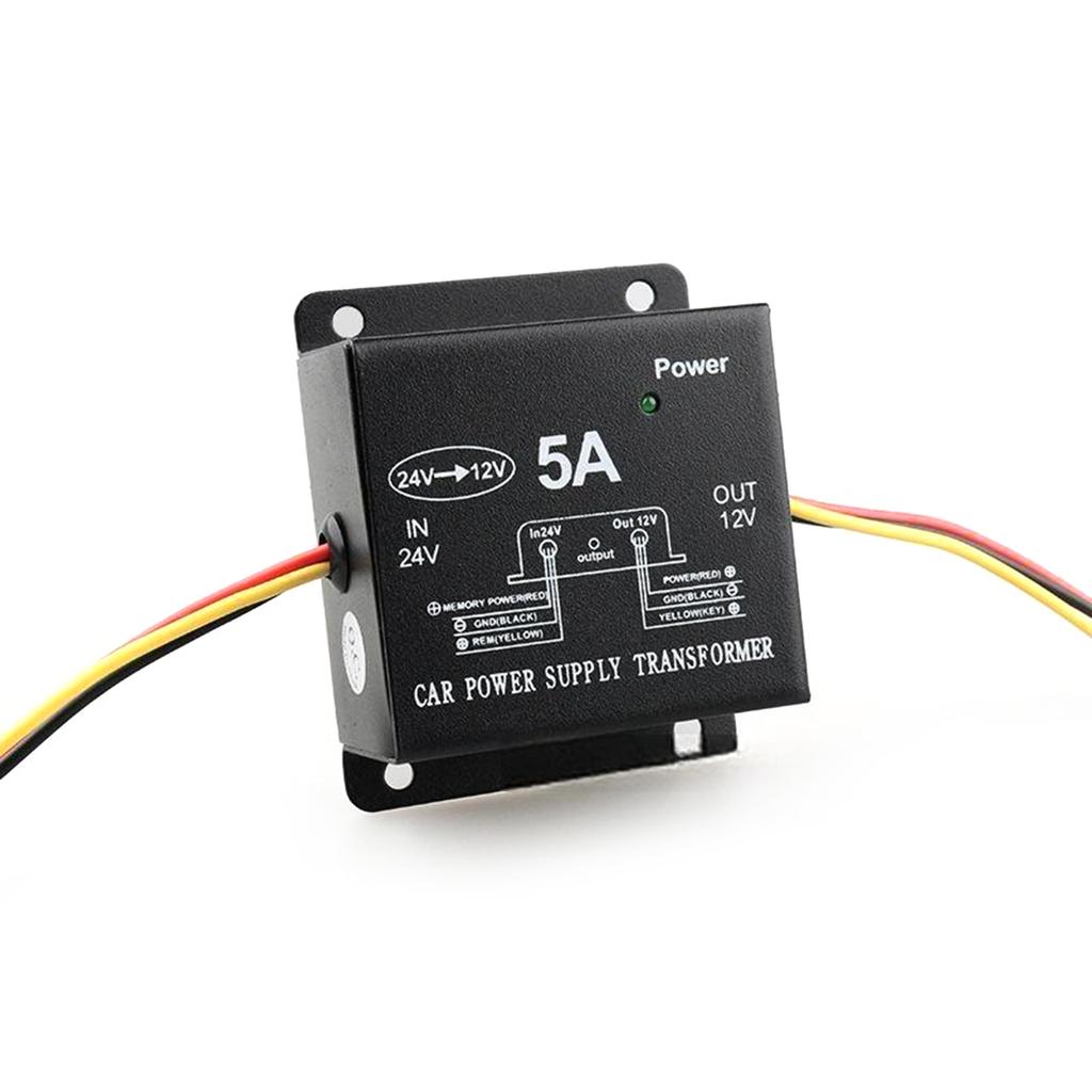 DC24V To 12V Converter 5A 100W Step Down Converter Voltage Reducer Waterproof Transform for Car Truck