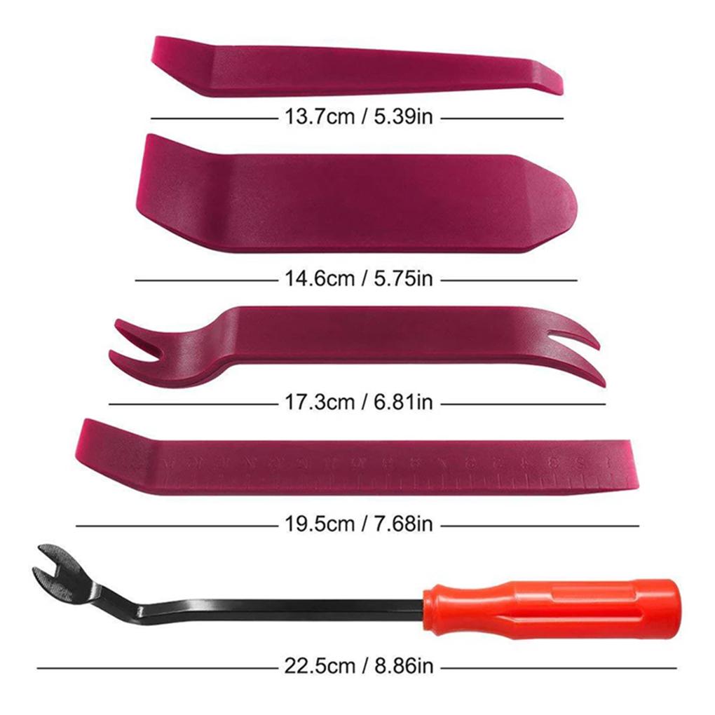 5 Pieces/Kit Car Audio Panel Remover Interior Replacement Removal Tool