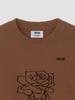Aenhacheu Rose Sketch Round Knit Brown