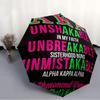 Printed AKA logo-Printed Folding Umbrella,Outdoor,Leisure,And Travel Umbrella,Durable Umbrella Fabric,Birthday And Holiday Gift
