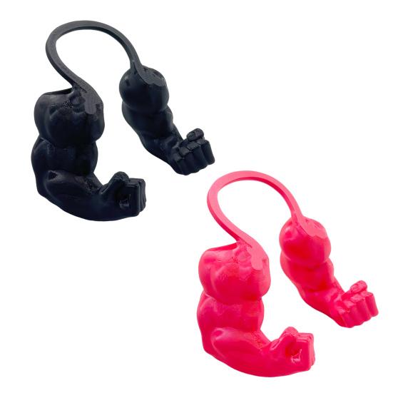 2Pcs Cat Muscle Arm Costume 3D Printed Cat Neck Arm with Muscle Superhero Cosplay Costume Accessory for Parties Photos Entertainment