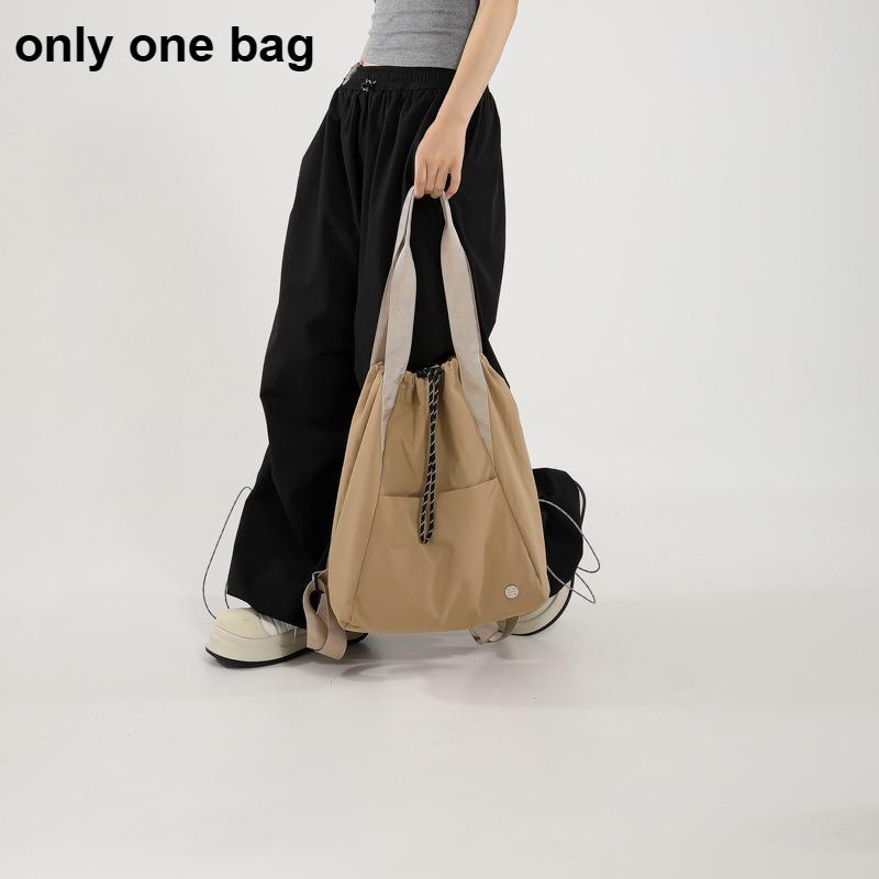 1 Stück Zugband Nylon Tragetasche Konvertierbar Leichter Rucksack Lässig Reise Fitnessstudio Sport Schultertasche