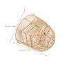 Imitation Rattan Woven Lampshade Chic Modern Style for Chandelier Living Room Tea Room Lamp Decor Ceiling Light Cover