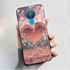 For Nokia 1.4 TA-1322 Nokia 3.4 TA-1288 TA-1285 TA-1283 Case Fashion Flower Painted Phone Casing Black Soft Silicone Back Cover