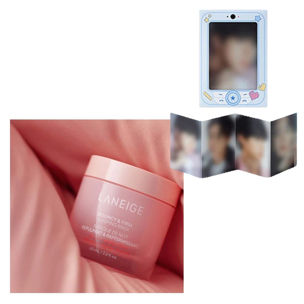 Sleeping Mask & Travel Kit with BTS JIN Special Gift – Sticker Pack or Mini Photobook