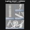 Laptop Cooler Stand Foldable Notebook Computer Cooling Pad Portable Stand For 16-18 Inch Tablet Laptop Desktop Bracket With Fans