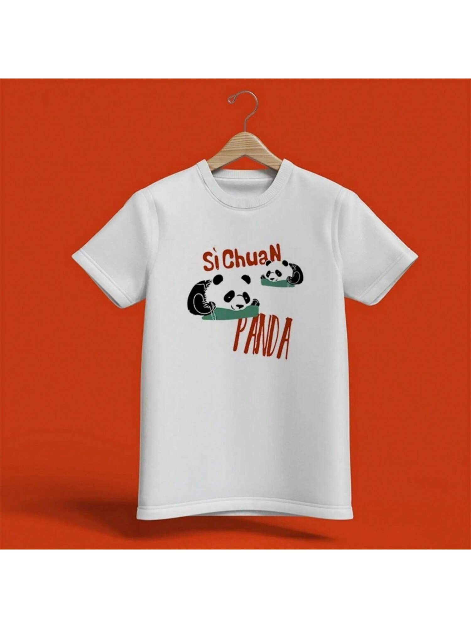 Casual Sichuan Panda Print Spring Summer 2025 New Fashion  Women s T-Shirt S разноцветный