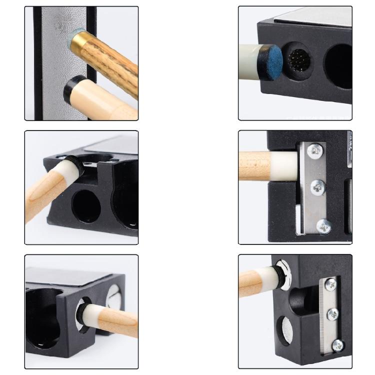 11 in 1 Billiards Club Replacement Repair Tool Cue Tip Shaper for Rapid Cue Tip Repair Multifunctional Rod Repair Tool