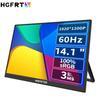 Monitor Portátil IPS FHD HDR Ultra Fino de 14 Polegadas - Tipo-C & HD para Jogos, Tela Externa Amiga de Viagem