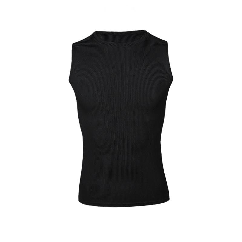 

Мужская быстросохнущая майка без рукавов с Y-образной спиной для зала XXXL чёрный