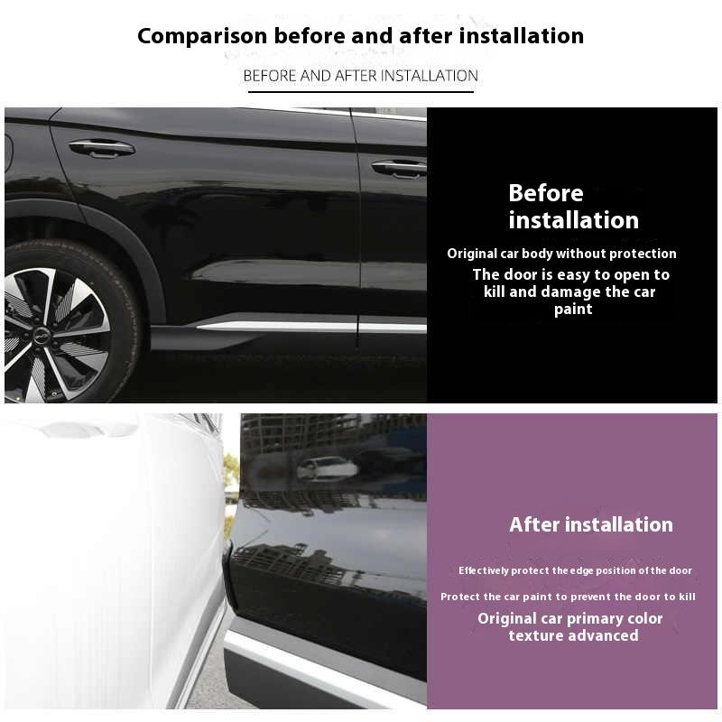 For BYD Song Plus DMI Seal U Sealion 6 Car Door Bumper Guard Anti-Collision Protective Strip Sticker EV Car Accessories