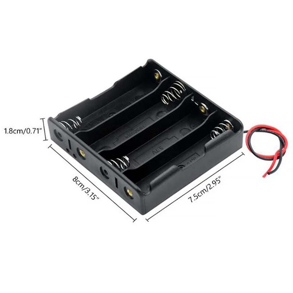 Basket 4 X 18650 Connected In Series + Wires