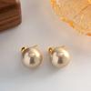 Elegant Round Shape Simulated Pearls Earrings Hanging Drop Jewelry Drop Earrings Vintage Earrings Daily Wear