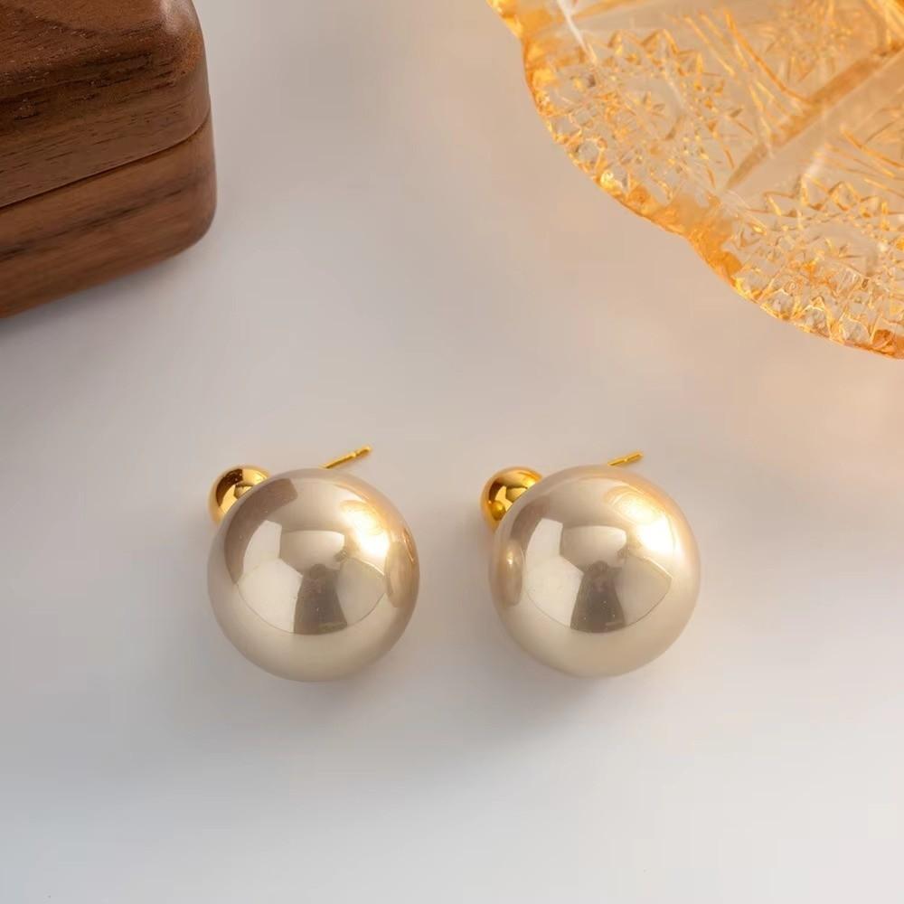 Elegant Round Shape Simulated Pearls Earrings Hanging Drop Jewelry Drop Earrings Vintage Earrings Daily Wear