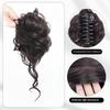 Postiço Sintético Coque Desarrumado Clipe de Garra Extensões de Rabo de Cavalo Estilo Scrunchie Coque Preguiçoso em Botão de Flor Chignon Rabo de Cavalo Ondulado Cacheado
