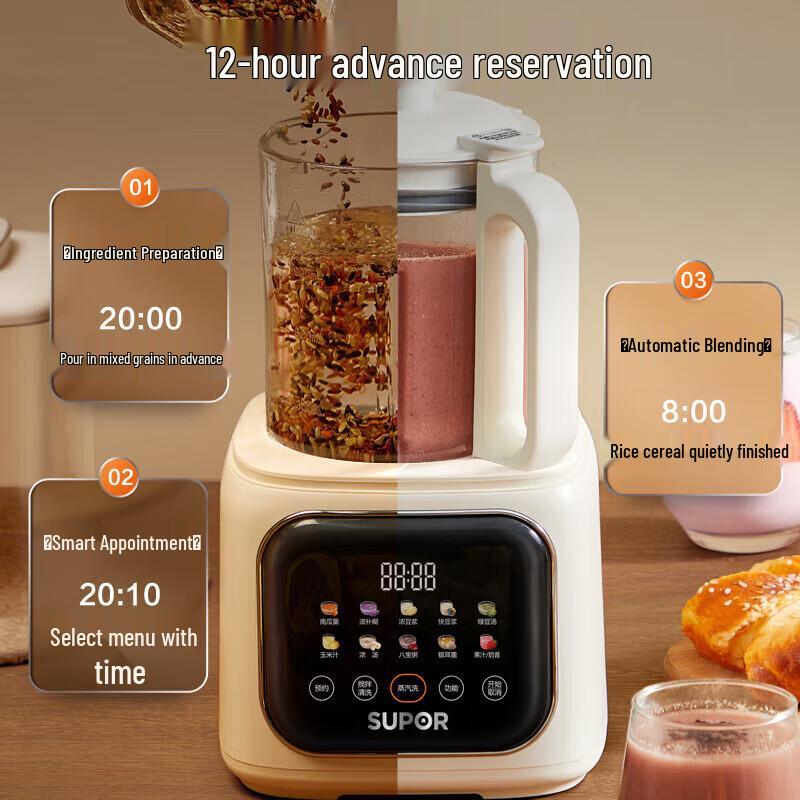 Supor Cichy Wielofunkcyjny Blender i Maszynka do Mleka Sojowego