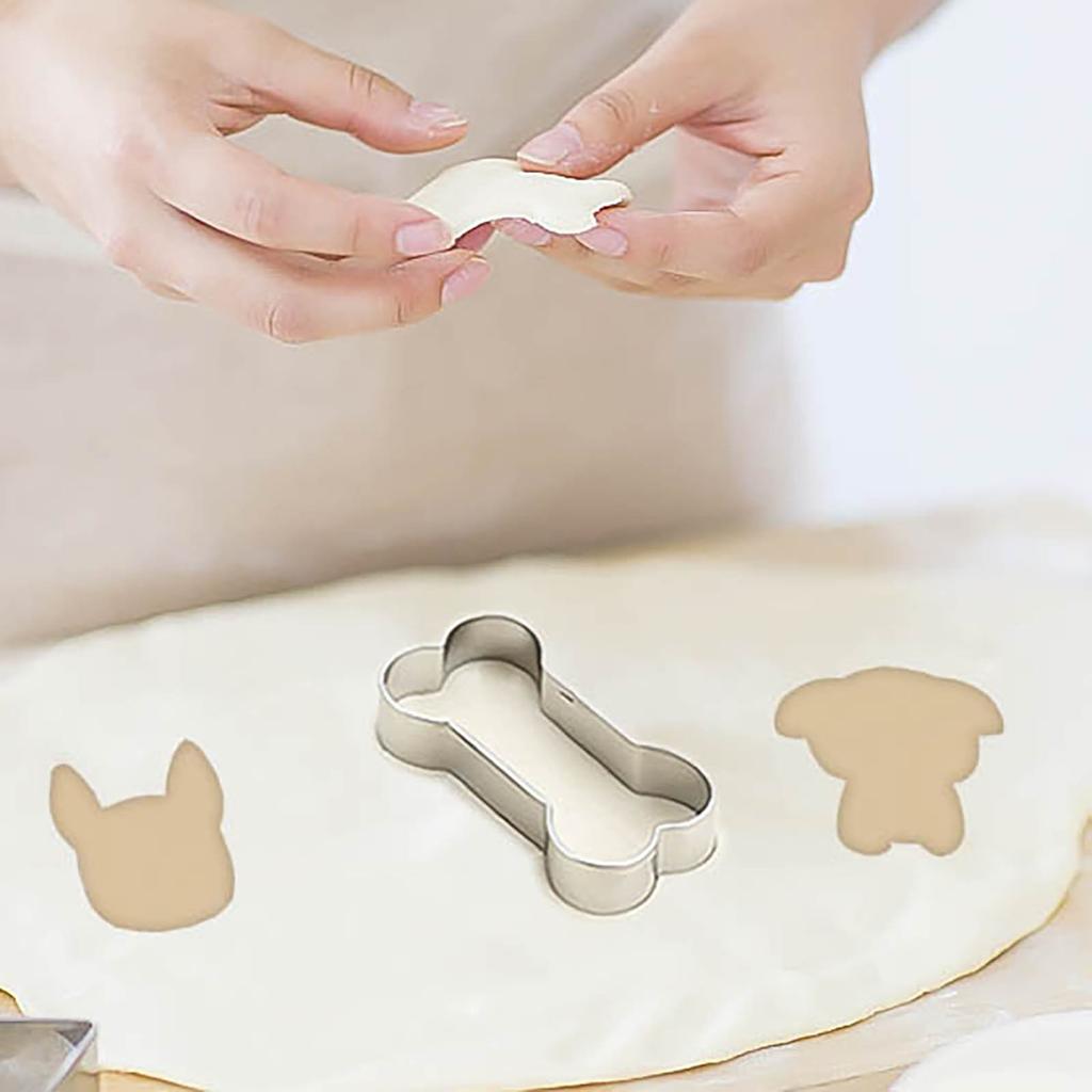 5-Piece Dog Cutter Stainless Steel   Baker Child Diy Homemade Snack Idea