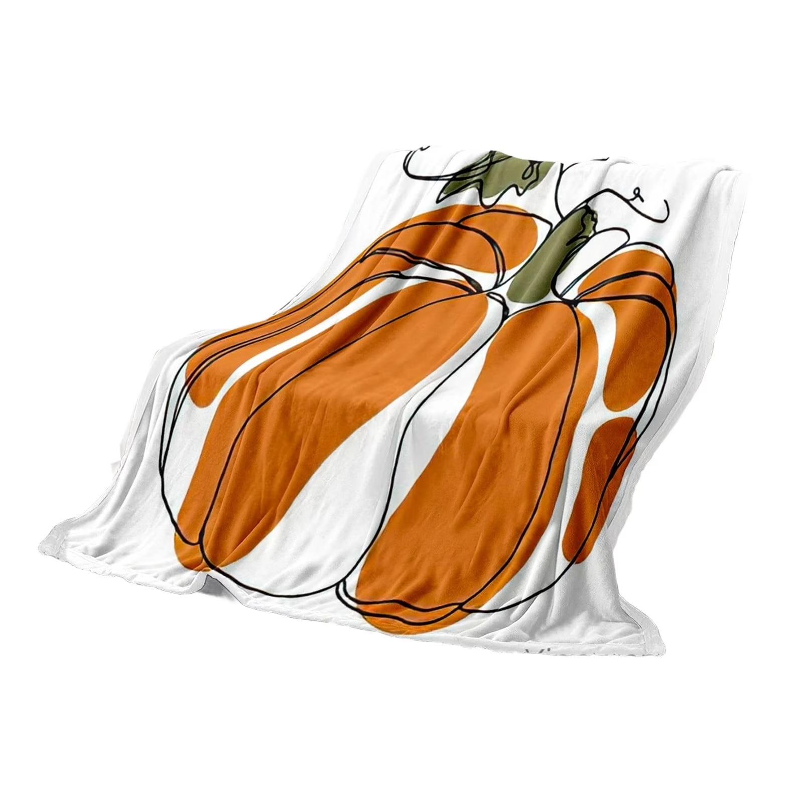 

Милый плед с осенними элементами, теплый фланелевый плед One Size