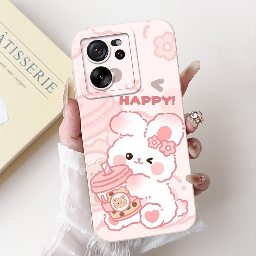 For Xiaomi 13T Pro Case 13T Silicone Cute Cartoon Cat Fashion Luxury Funny Shockproof Back Cover For Xiaomi 13T Phone Case Funda