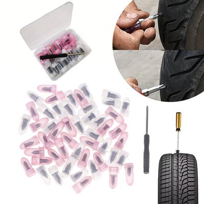1set Tire Repair Nail Self-Tapping Screw Plastic Nail Soft Rubber Screw Suitable For Car Motorcycle Tire Puncture Repair