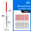 Titanium-Plated Fine Alloy Diamond File Set for Metal Grinding & Deburring