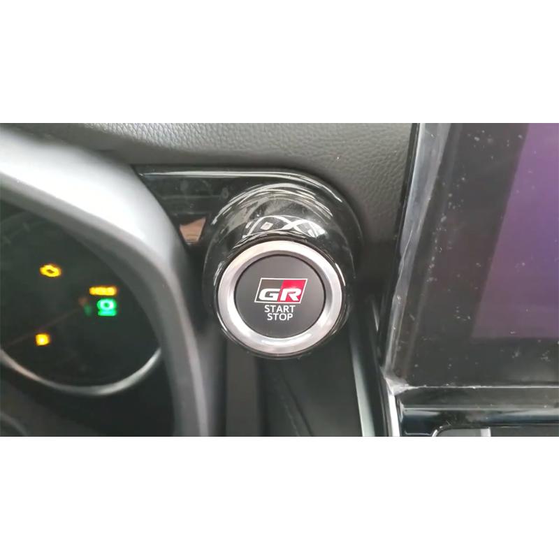 1pc Engine START STOP Button Car Accessories Key Decor for GR GAZOO RACING RAV4 Mirai Camry Corolla Crown Levin Reiz