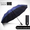 Umbrella Sunny And Rainy Automatic With Printed Logo Black Plastic Spf Sunscreen Threefolding Design
