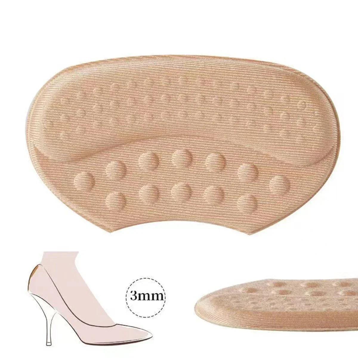 

Shoe Pads for High Heels Pain Relief Anti-wear Cushion Heel Protectors Shoes Sticker Foot Care Liner Grip Insole Insert Pad хакі