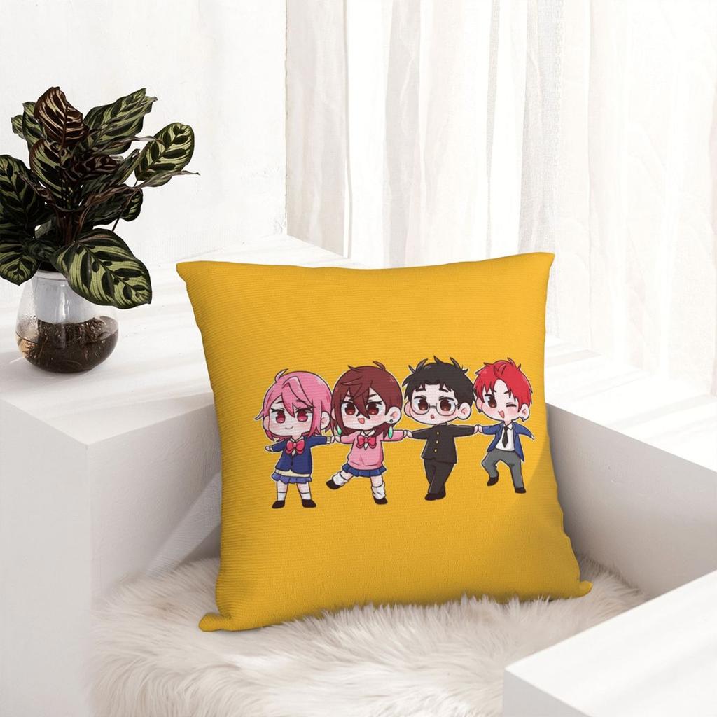 Dandadan Anime Manga Quadratischer Kissenbezug Kissenhülle Kissenbezug Überwurf-Kissenbezug für Zuhause Schlafzimmer Auto