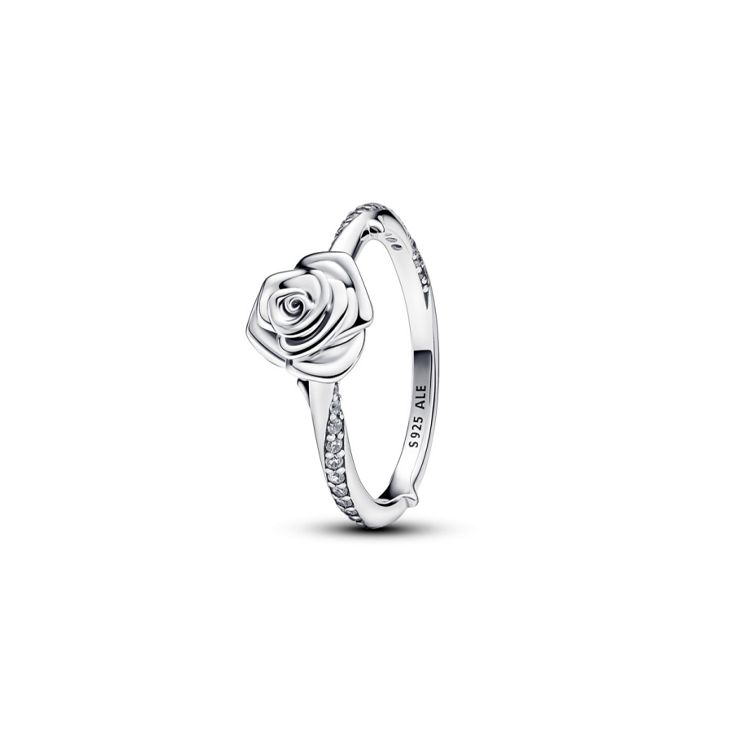 Pandora Flower Shaped 925 Silver Ring Women rings 193215C01 Default Packaging,54