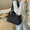 Women's Large Capacity Multipocket Tote Bag, Adjustable Shoulder Crossbody Straps, Daily Commute Casual, Spacious Compartments