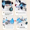 Four Wheel Assisted Walking Adjustable Dog Wheelchair for Hind Legs Durable Pet Mobility Cart with Comfort Fit for Elderly Dogs
