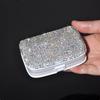 Diamond-Studded Portable Weekly Pill Dispenser – Small, Sealed, Mini Medicine Box