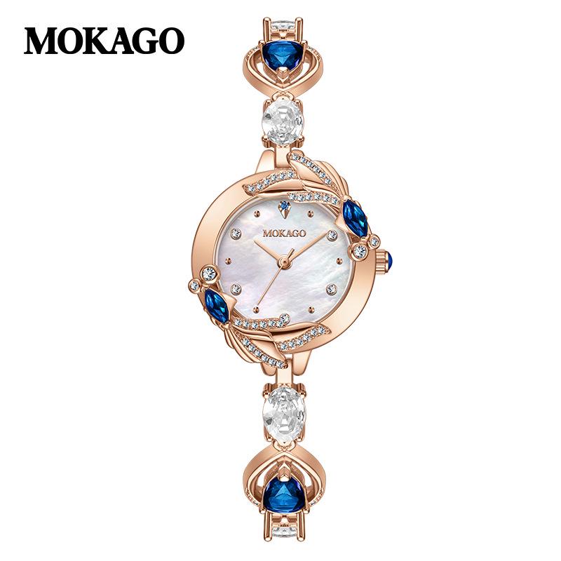 Mokaka Koi Mother-of-Pearl Women s Waterproof Bracelet Watch - Stylish, Light Luxury Fashion Watch