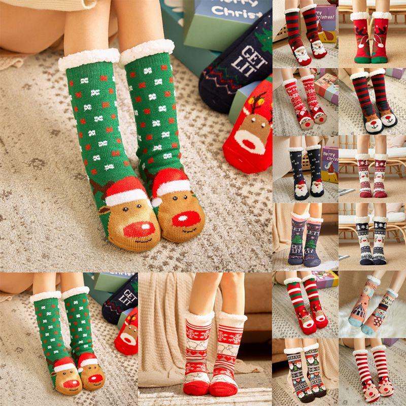 Festive Christmas Slipper Socks Featuring Soft Faux Fleece Lining And Gripper Soles