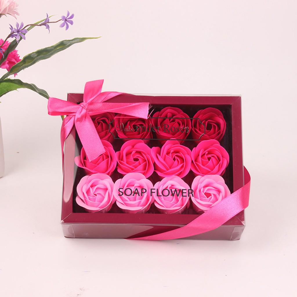 Luxury Flower Bouquet Roses Carnations Gift Box Wedding Home