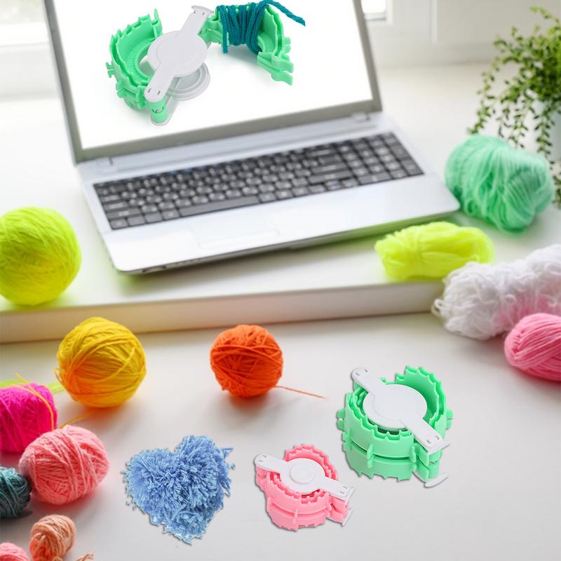 

Pompom Maker Heart Shape Fluff Ball Weaving Tool Crochet Pom Pom Maker 2pcs Portable Fluff Handmade Ball Weaving Tool For Kids france