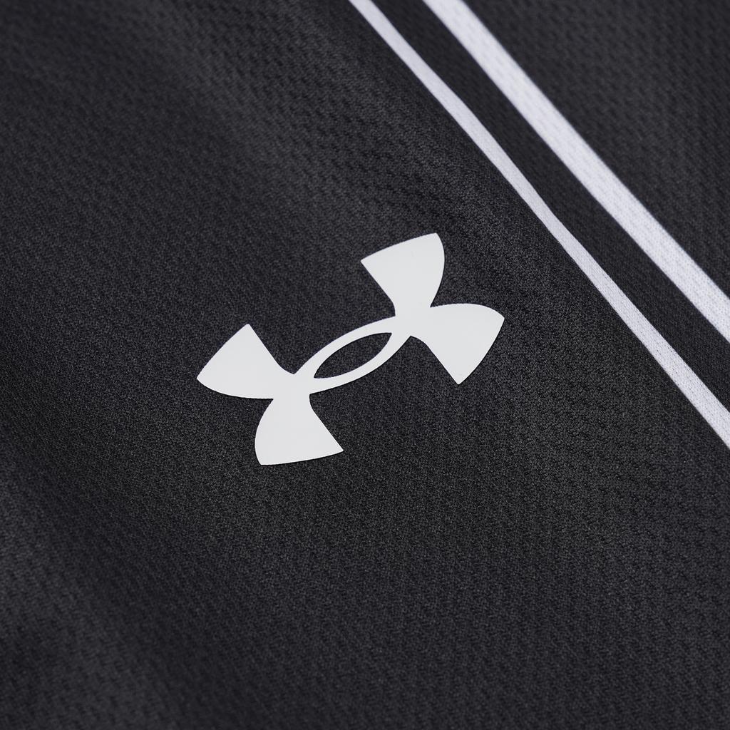 Under Armour Striped Breathable Casual American Loose Fit Sports Pants Basketball Pants Men Bottoms Black 25500222-001