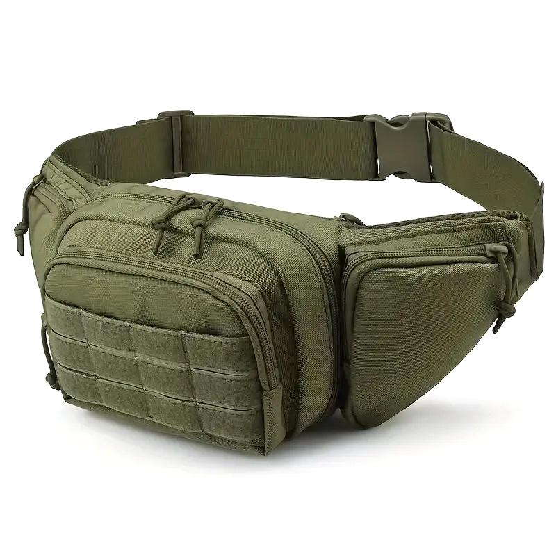 Tactical Multi-Function Waist Pack Fanny Packs For Men Nylon Shoulder Hiking Mobile Phone Bag Sports High-Capacity Waist Bag