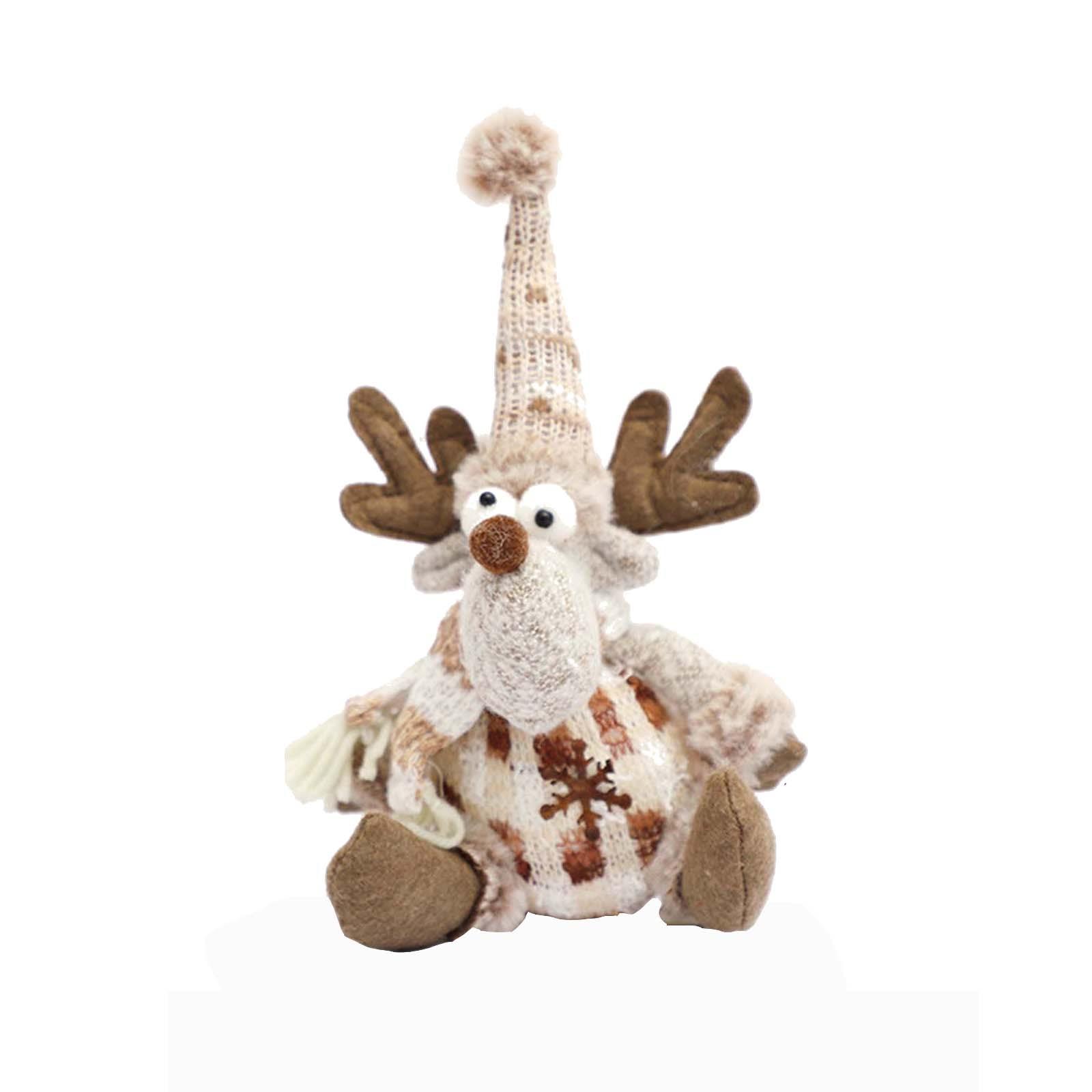 

Рождественский кулон в виде снеговика, рождественская вязаная фигурка лося, кукла, витрина, украшение для рождественской елки One Size