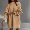 Women's O-neck Oversized Sweaters Long Sleeve  Pullover Loose Chunky Knit Jumper