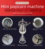 Hand-Cranked 304 Stainless Steel Popcorn Maker - Gourd-Shaped Pressure Cooker