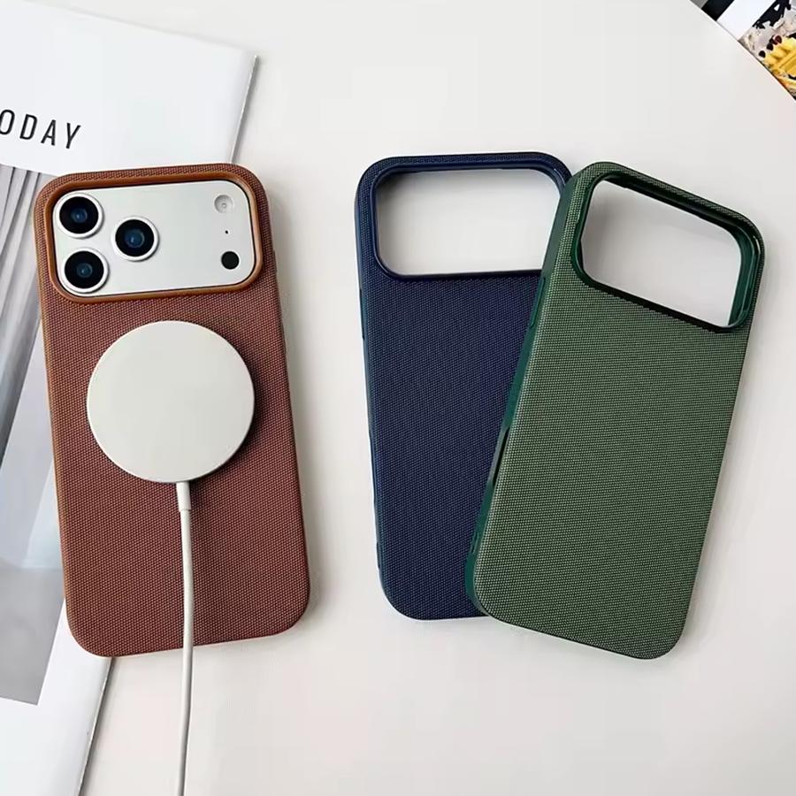 Hochwertige Originaltechnologie Gewebte Hülle Für IPhone 17 16 15 14 13 Pro Max 17 Air Offiziell Für Magsafe Magnetische Schutzhülle