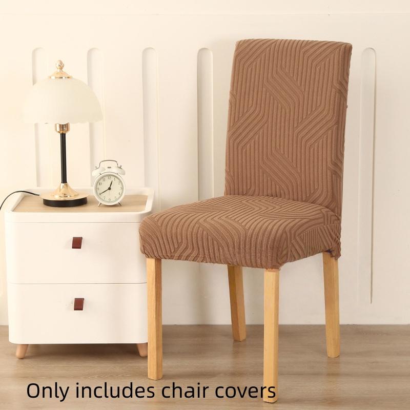Jacquard Fabric Chair Cover Universal Size Chair Covers for Dining Room Wedding Office Banquet Seat Slipcovers Home Decor 1PC
