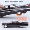 1:32 Eldorado Biarritz Charger 1970 Car Toy Models Alloy Diecast Vehicle Toys Sound Light Doors Opened Pull Back for Kid Gifts