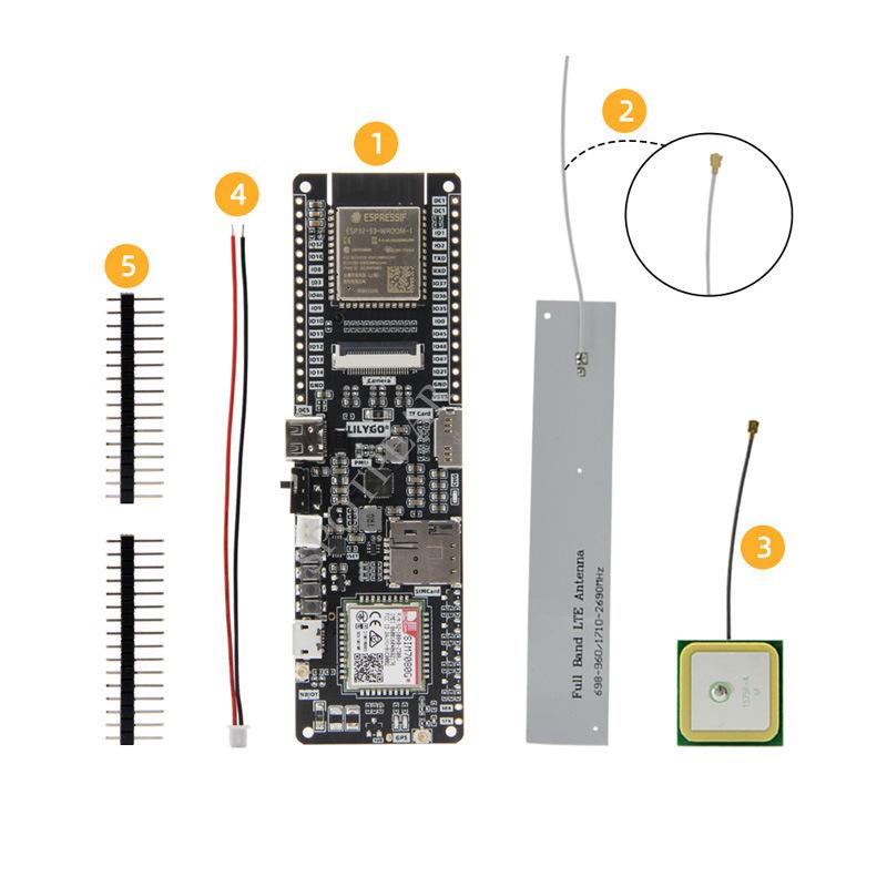 

Плата розробника ESP32-S3 SIM7080G: WiFi, Bluetooth, Cat-M NB-IoT, модуль PMU, GPS/GNSS.